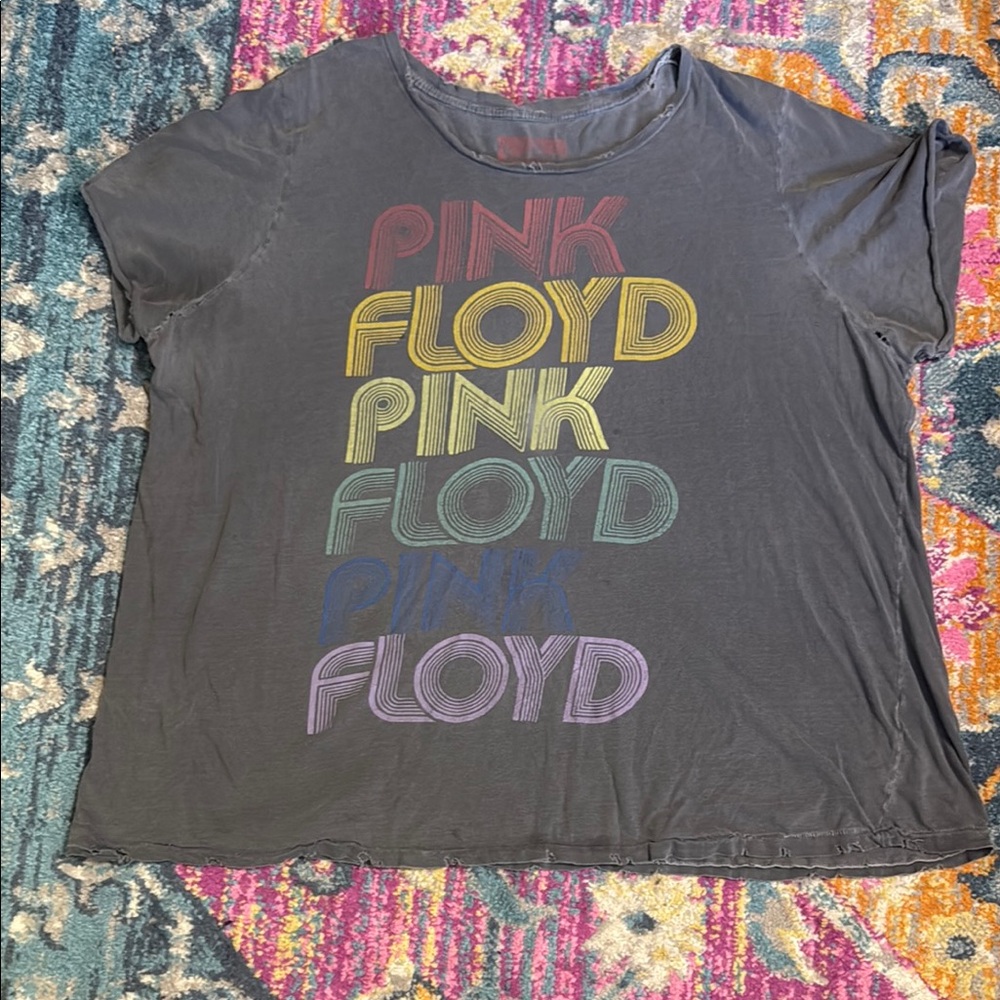 Gray Pink Floyd Graphic T-Shirt Lucky Brand 3x